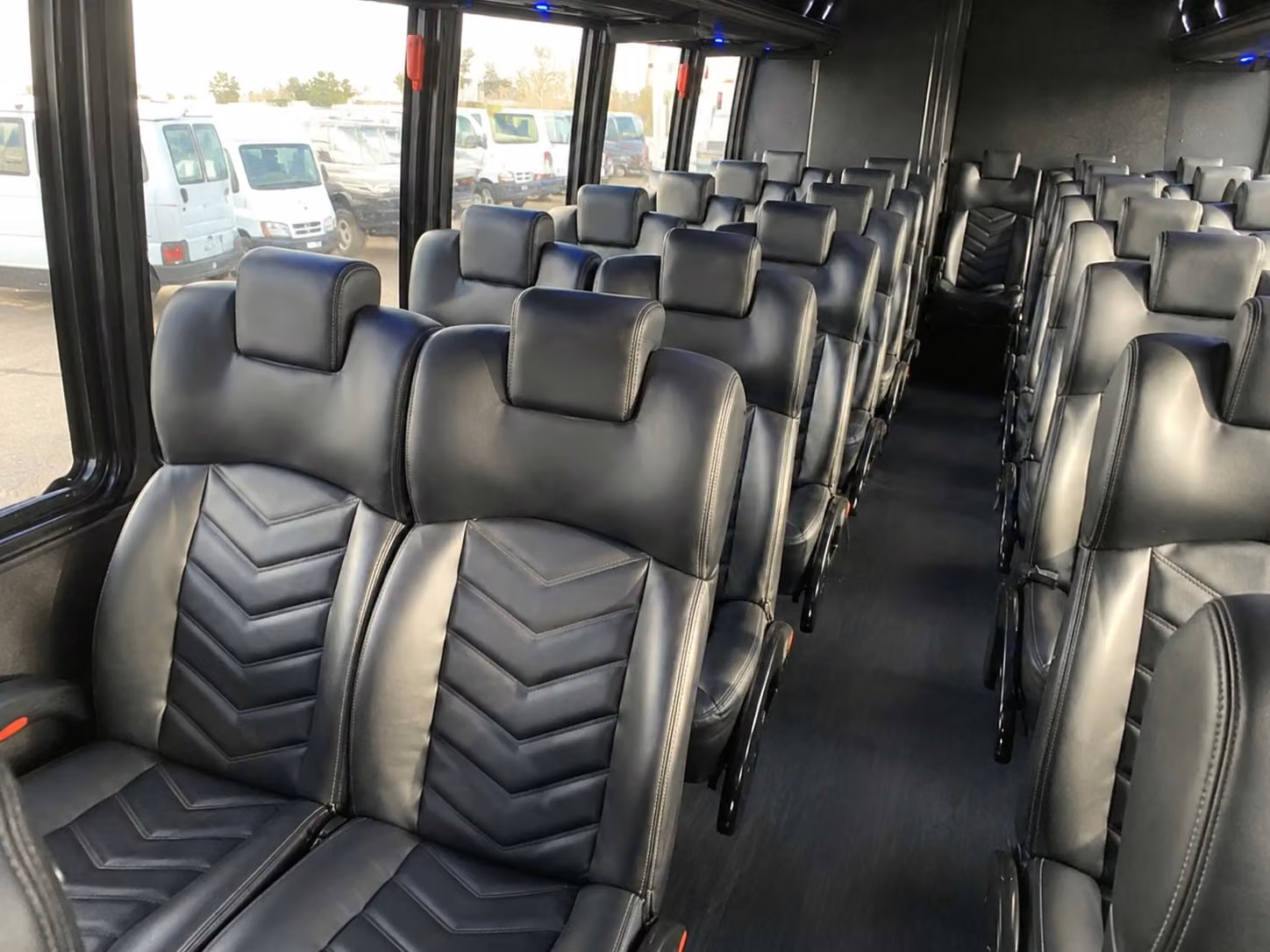 15 passenger minibus interior