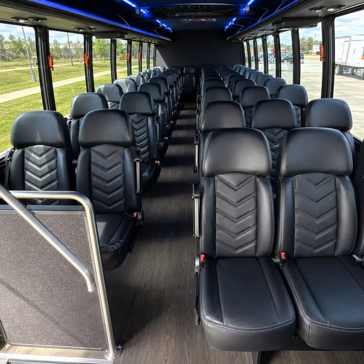 25 passenger minibus interior