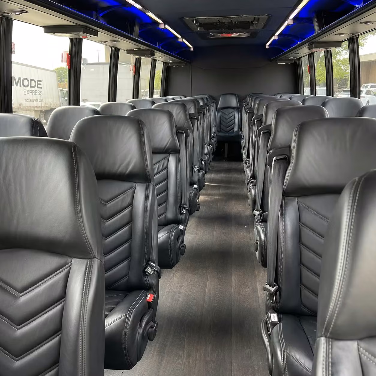 35 passenger minibus interior