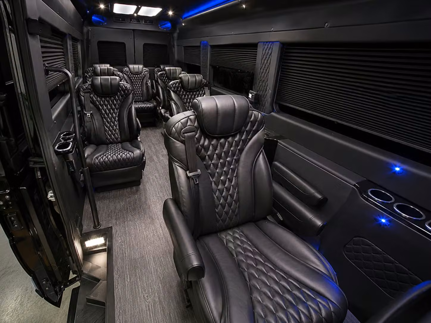 sprinter van with driver inside